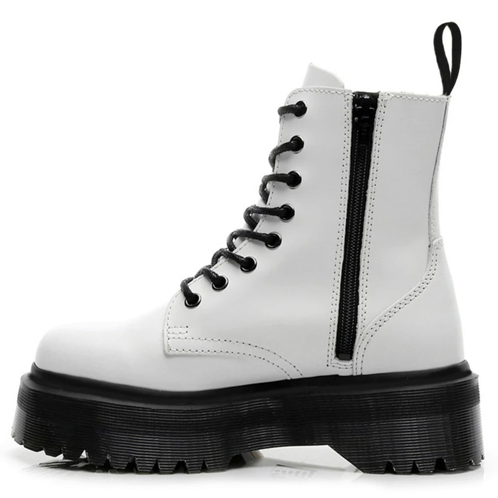 

Thick Boots Martens Motorcycle Boots Women's Combat Boots Women's Shoes Platform Boots Gothic Black Zapatos De Mujer Lolita Shoe