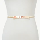 Женская Весенняя металлическая цепочка, роскошная брендовая эластичная золотистая цепочка, дизайнерский тонкий ремень, 2020