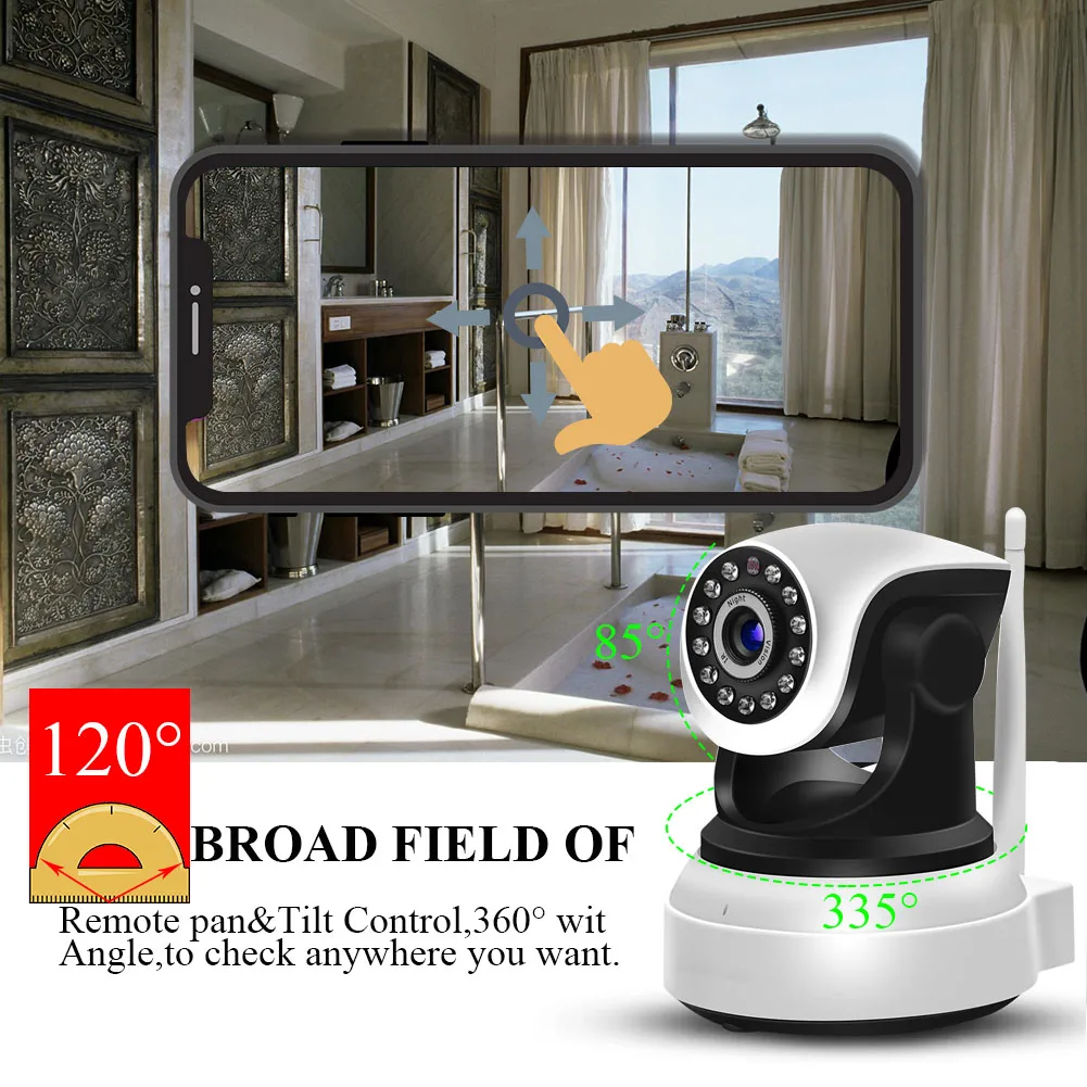 Wi Fi IP Камера 1080P/720P HD Крытый Беспроводной ночного видения/Обнаружение
