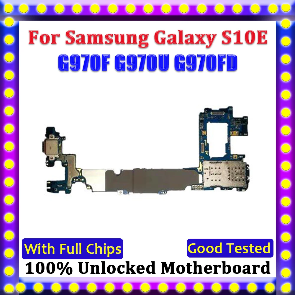 Разблокированная материнская плата 128 ГБ для Samsung Galaxy S10E G970F G970U G970FD с системой