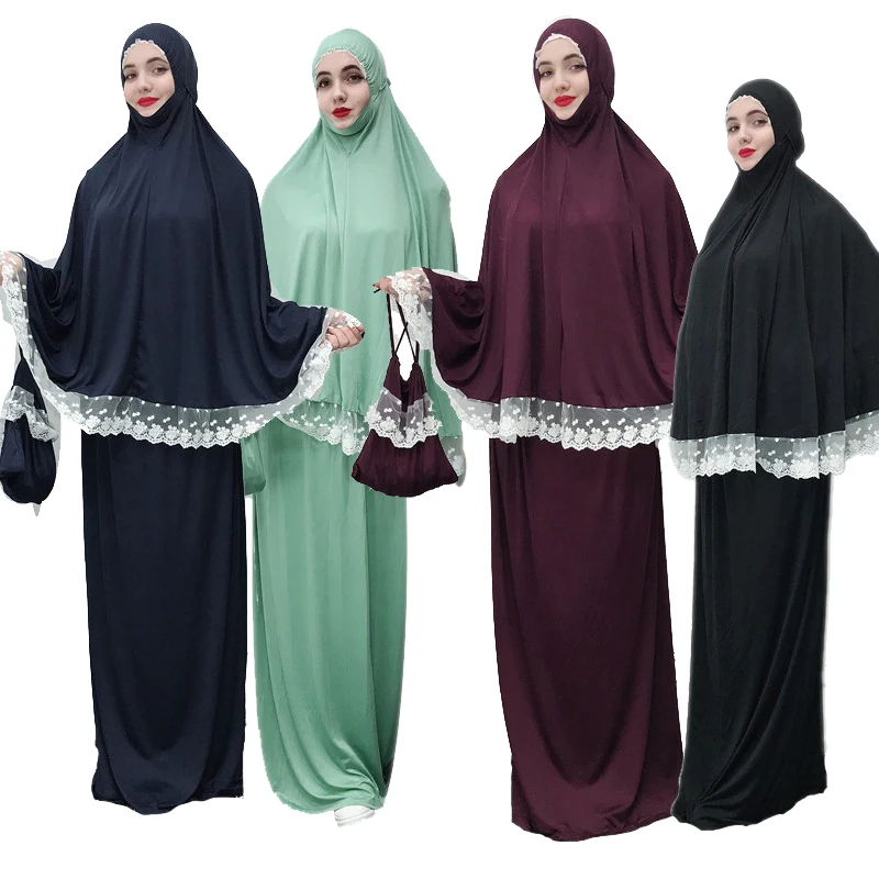 Мусульманская женская молитвенная одежда Khimar юбка комплект длинное платье хиджаб Арабская абайя Jilbab Niqab Afghanistan Clothes For Namaz