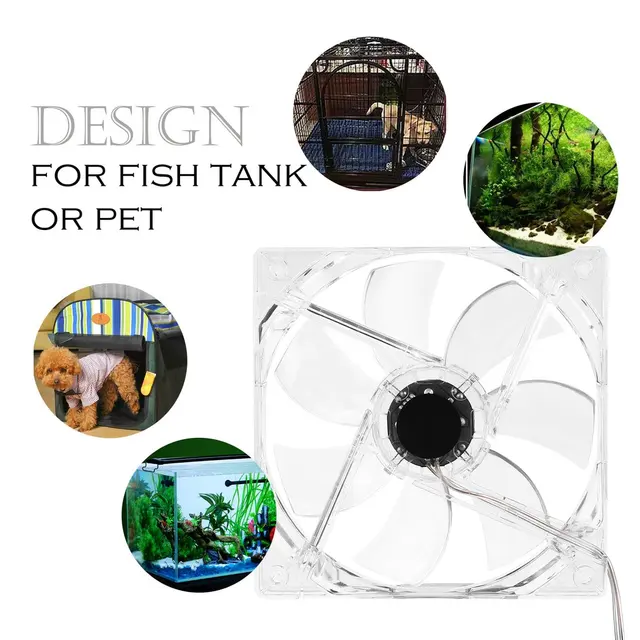 Fish Tank Brushless Ultra Quiet Blower Cooling Fan Multi-purpose DIY PC Car Fish & Aquatic Pet Supplies High Quality dropshiping 2