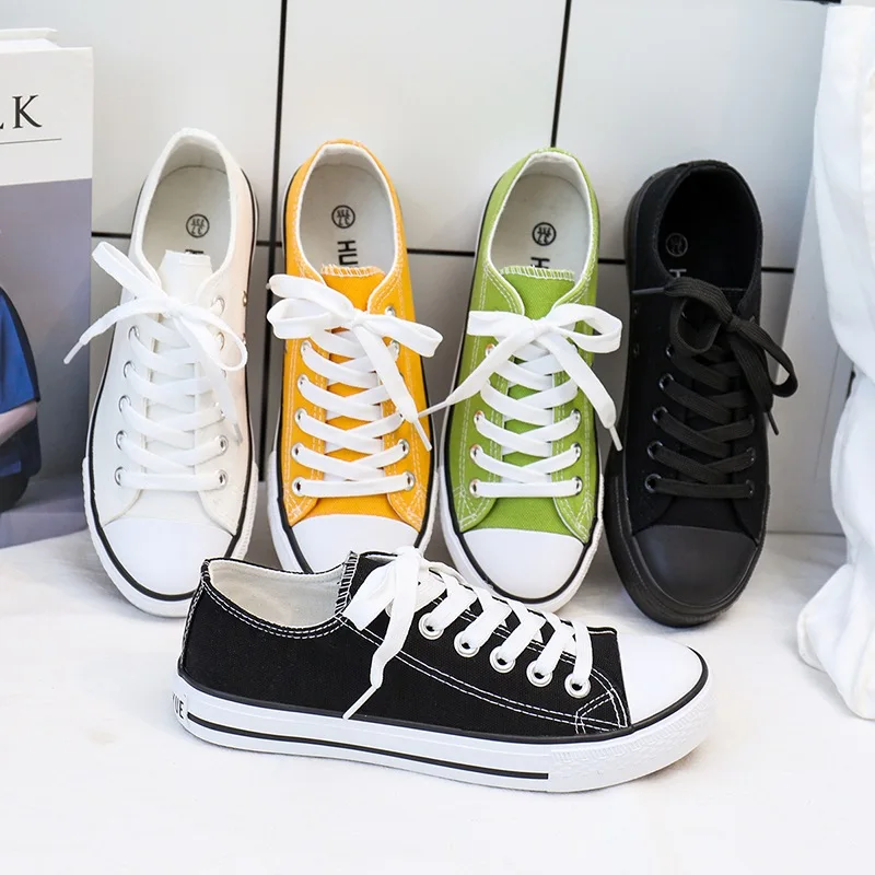 Классические парусиновые туфли мужская обувь на плоской подошве женские