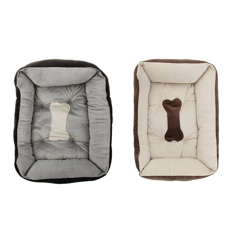 

Extra Large Luxury Washable Pet Dog Puppy Cat Bed Cushion Soft Mat Warmer Basket Color:Black Size:XL