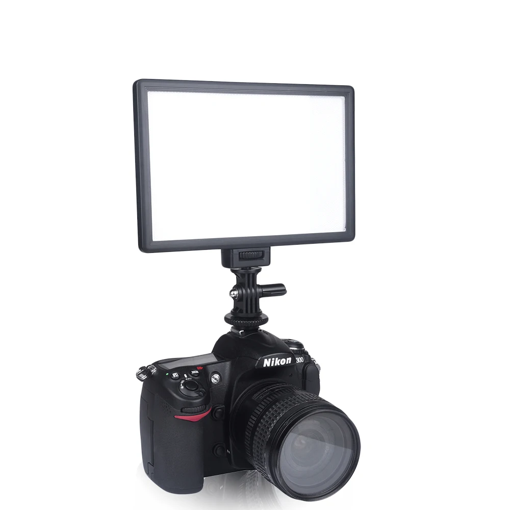 VILTROX L116T Portable LED Video Fill Light Ultra Thin LCD Bi-Color Dimmable DSLR Studio Lamp for YouTube Show Live Camera Light enlarge