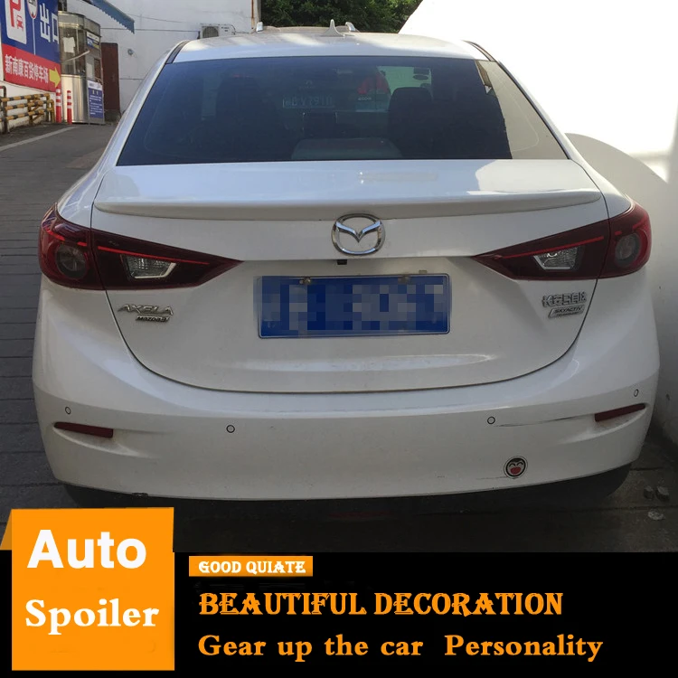Спойлер для Mazda 3 2014 2019 спортивный спойлер AXELA из АБС пластика автомобильное