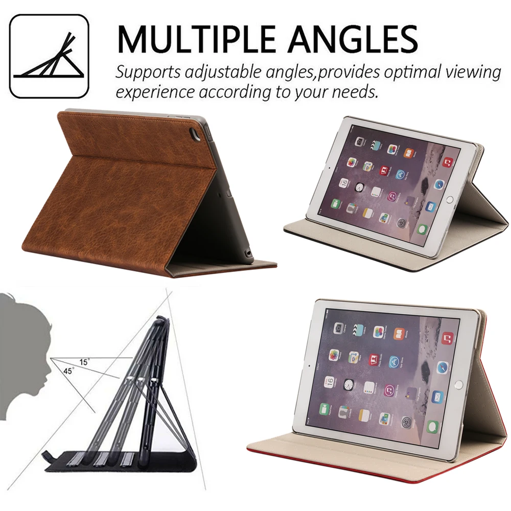 Модный кожаный чехол для планшета защитный корпус ультра тонкий противоударный