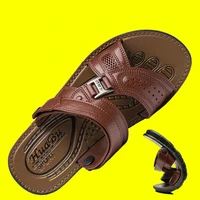 hot sale summer waterproof non slip sandals mens soft bottom wear resistant slippers dual purpose breathable sandals men