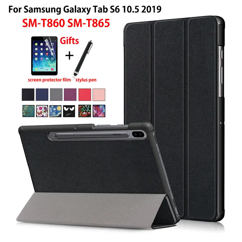 Чехол для Samsung Galaxy Tab S6 10 5 женский умный чехол 2019 дюйма тонкий магнитный складной