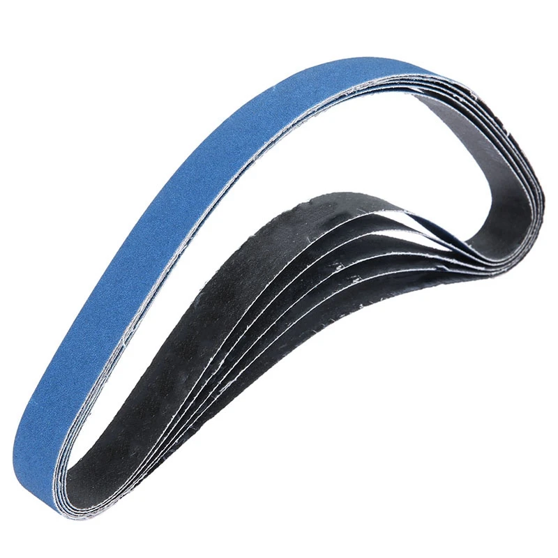 

SHGO HOT-5 Pcs 25x760 Mm Abrasive Sanding Belts For Air Belt Sander Aluminium Oxide Grinder Belt For Metal Grinding Grit 60 For