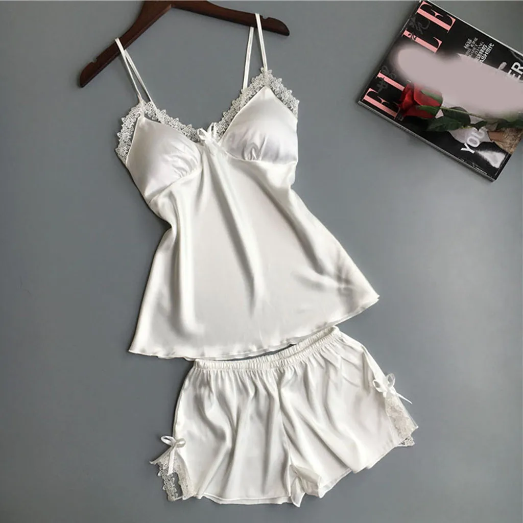 Комплект из двух предметов Женский 2019 хлопка шелковый халат сексуальная ночная