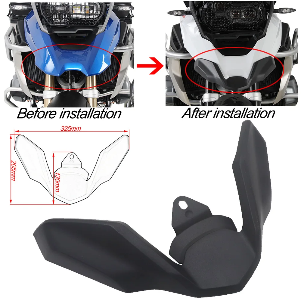 

For BMW R1200GS LC R1250gs Modified Motorcycle Parts Beak Lengthened Front Mud Fender Extension Plate