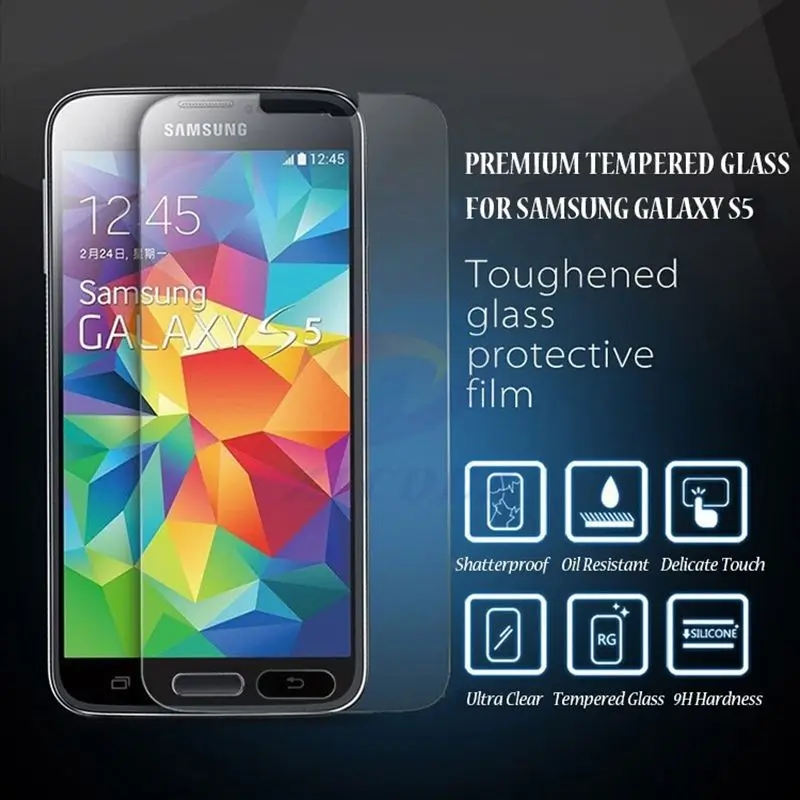 Взрывобезопасное закаленное стекло премиум класса для Samsung Galaxy S8 Plus S7 S6 Edge S5 S4 S3 mini
