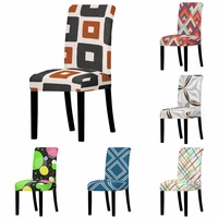 geometry chair cover dining elastic lines dots chair cases spandex stretch office seat case anti dirty removable home decoration