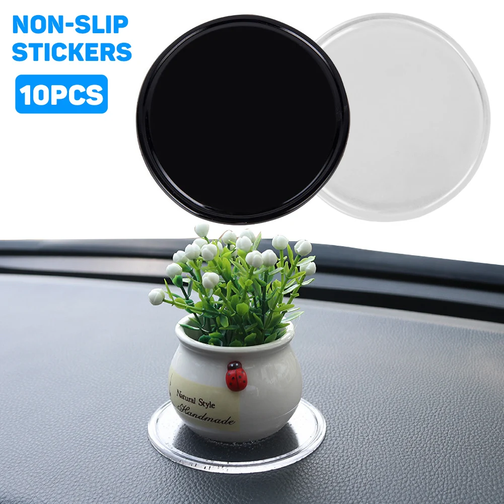 10 шт. Круглый автомобильный Противоскользящий коврик держатель на мобильный