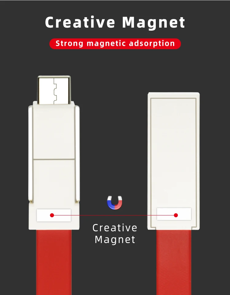 CHAURE, 3 в 1, USB кабель, мини брелок, 2А, портативный магнитный кабель для быстрой зарядки, для освещения типа C, микро-кабель для синхронизации данных и зарядки