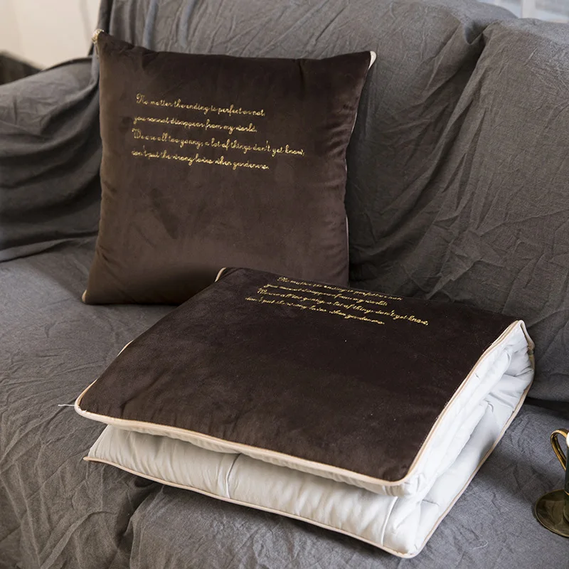 Портативная подушка одеяло 2 в 1 многофункциональная для кровати Пледы Подушки s