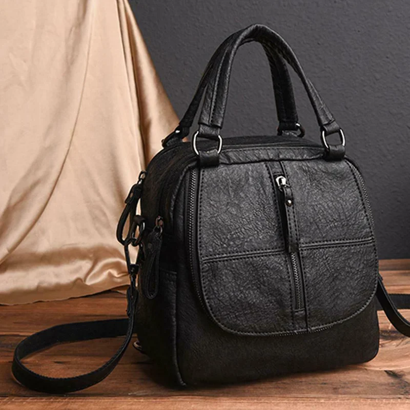 Женские Сумки из искусственной кожи многоцелевой сплошной цвет сумка на плечо