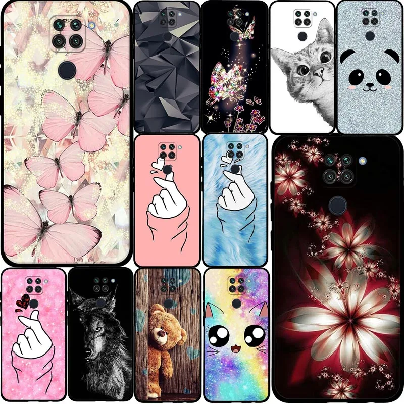 

For Redmi 10X 10 X 4G Note 9 Note9 Case Soft TPU Silicone Case For Xiaomi Redmi 10X 4G Note 9 Cover Cats Capa For Redmi10x Shell
