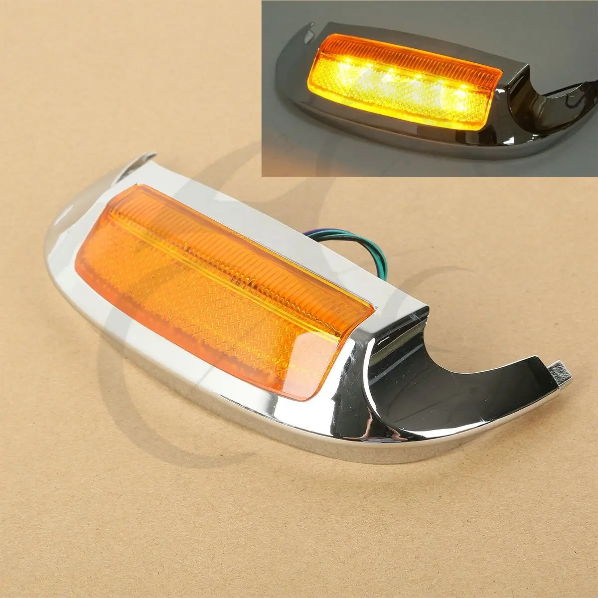 Передний светодиодный наконечник крыла мотоцикла дымовой объектив для Harley Electra