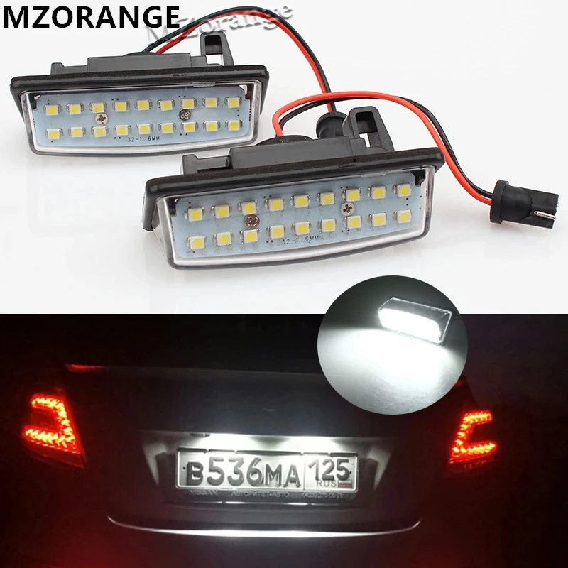2 шт. светодиодный номерной знак светильник для Nissan TEANA J31 J32 Maxima Cefiro Altima Rogue Sentra