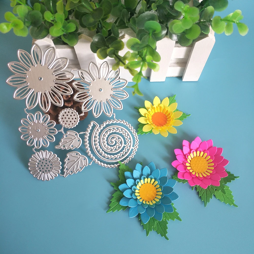 

New and exquisite flowers cutting dies DIY scrapbook, embossed card making, photo album decoration, handmade craft