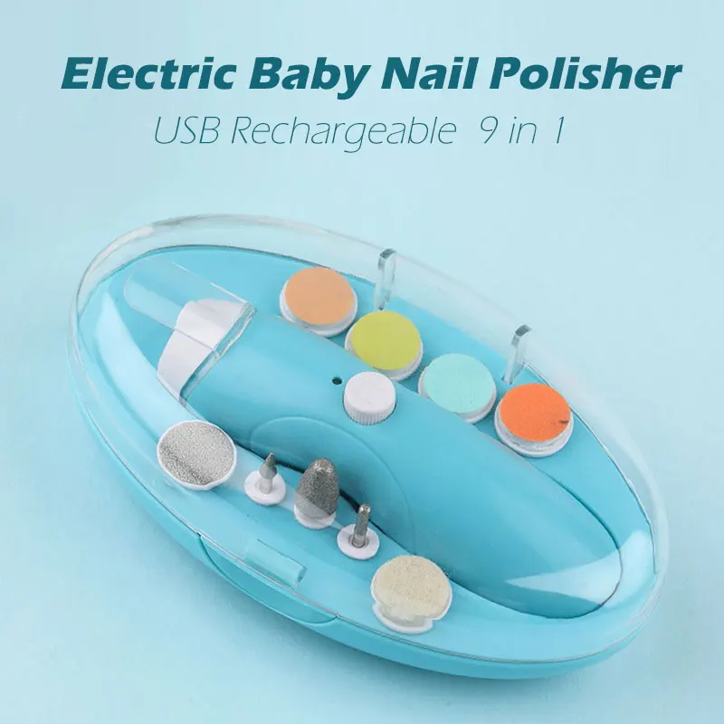 Электрический детский триммер для ногтей с зарядкой от USB Безопасный детей