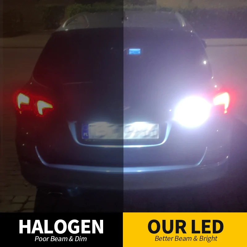 Светодиодная лампа задсветильник хода H21W BAY9S 64136 Canbus для BMW F30 F80 F31 G30 F90 F11 G31 E61 X3 G01 F97