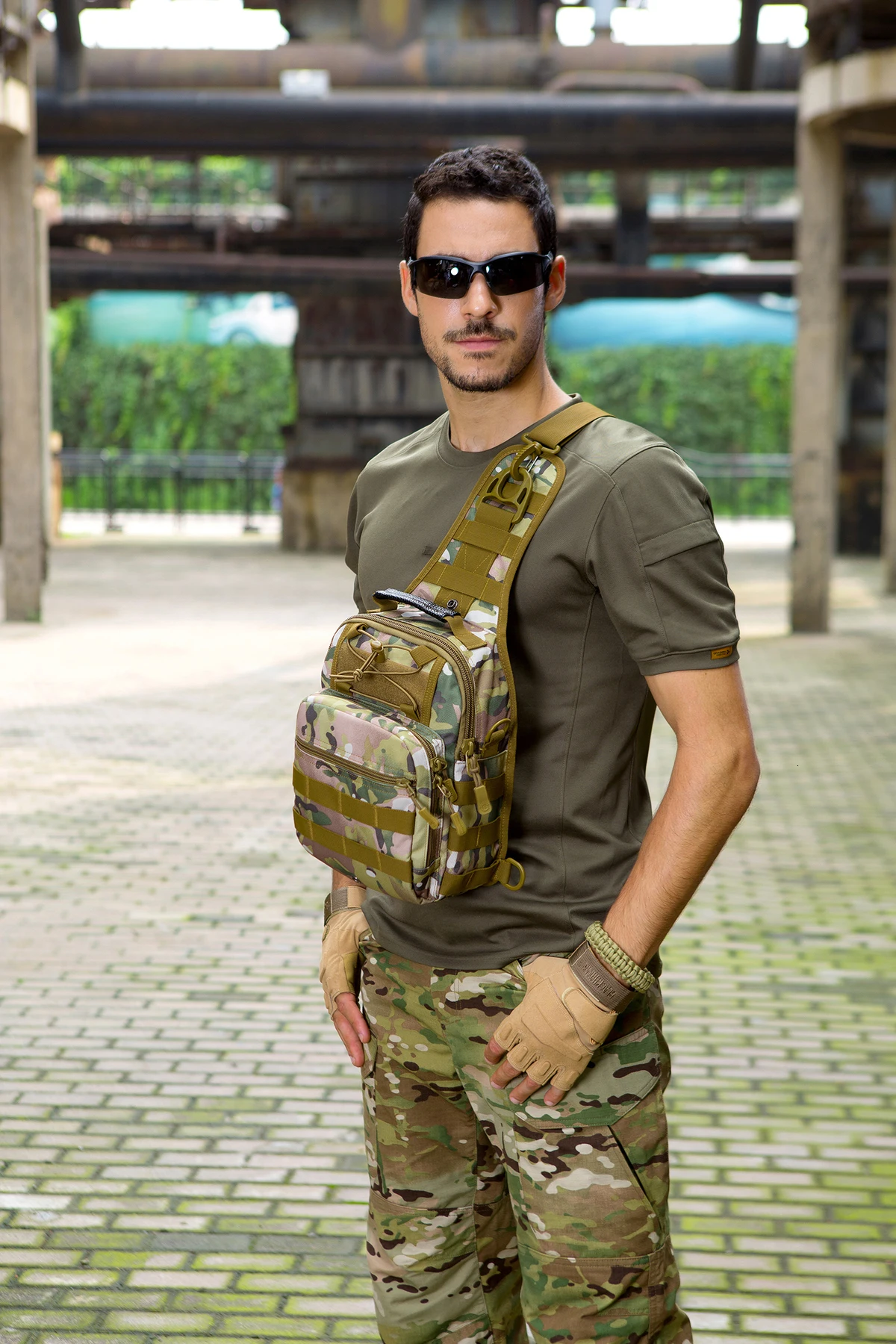 SINAIRSOFT спортивные охотничьи мужские военные тактические сумки MOLLE на одно плечо нейлоновые болотные нагрудные сумки унисекс LY0001 LY0002