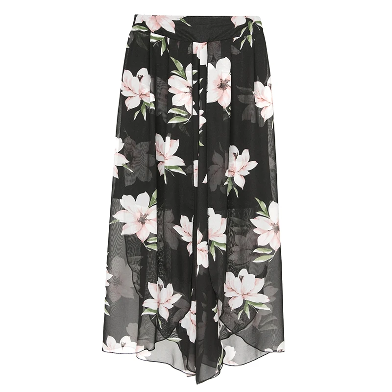 Женская шифоновая юбка с широкими штанинами весна-лето 2019 женские свободные