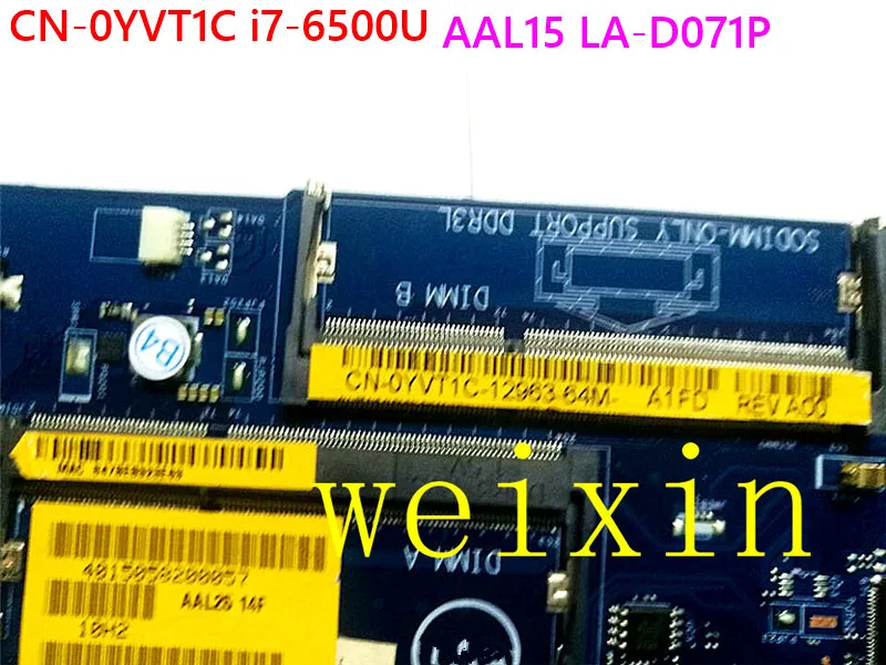 Оригинальная материнская плата YVT1C 0YVT1C для ноутбуков Dell Inspiron 15 5559 - купить по