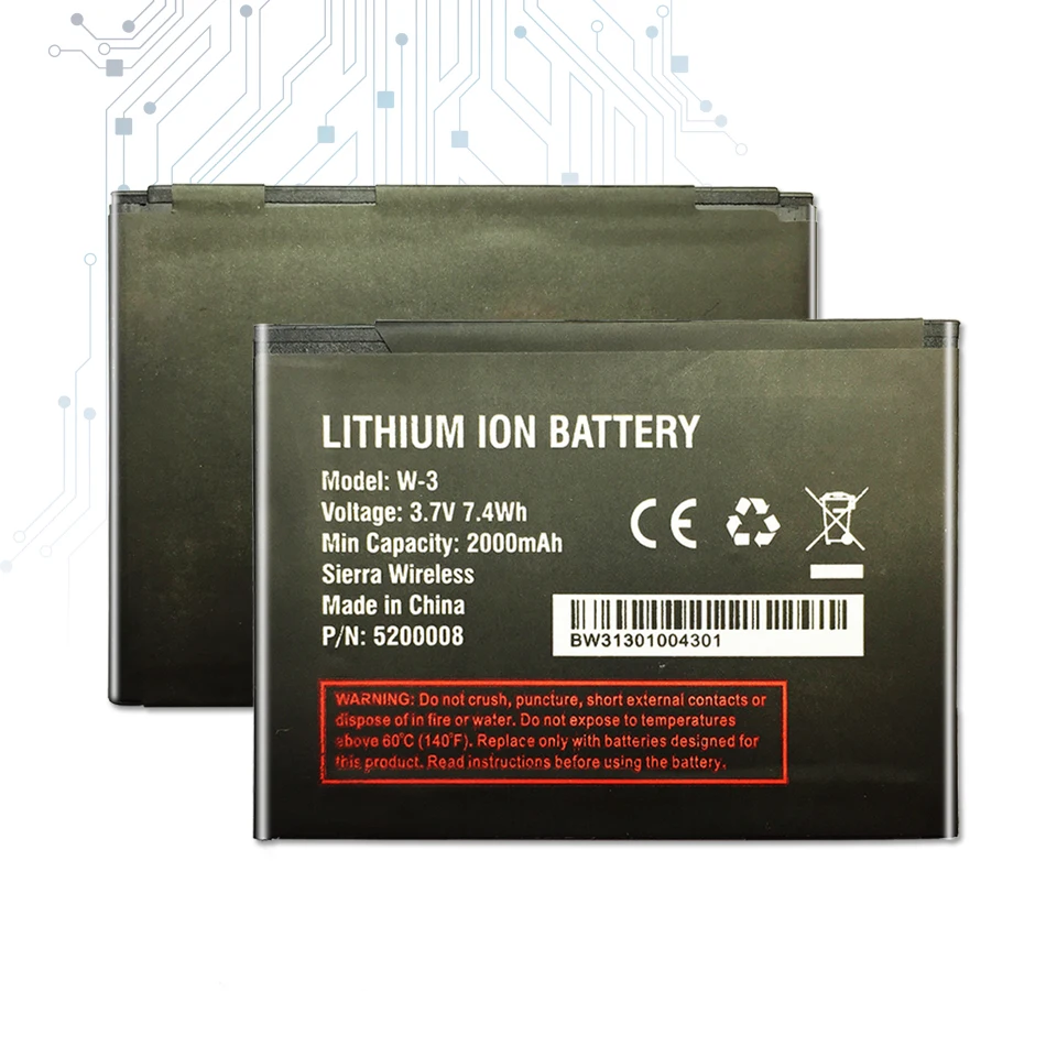 

W-3 Mobile Phone Battery For Netgear Sierra 760S 762S 763S 785S Battery 2000mAh