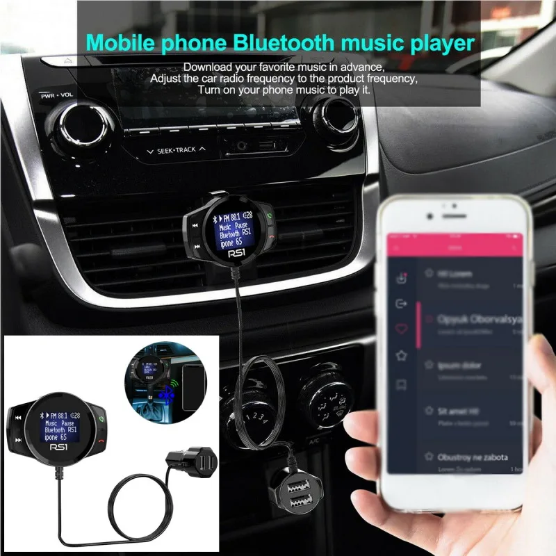 Беспроводной Bluetooth USB автомобильный комплект lcd SD fm-передатчик MP3-плеер Магнитный Громкая связь автомобильный комплект радио аудио адаптер