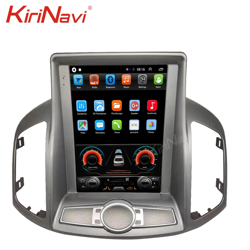 Автомагнитола KiriNavi Android 9 0 в стиле Тесла с вертикальным экраном для Chevrolet Captiva