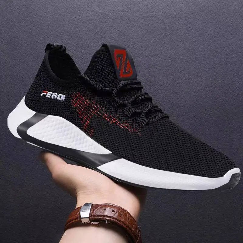 

Men Vulcanize Casual Shoes Sneakers Mens Breathable No-slip Men 2019 Male Air Mesh Lace Up Wear-resistant Shoes Tenis Masculino