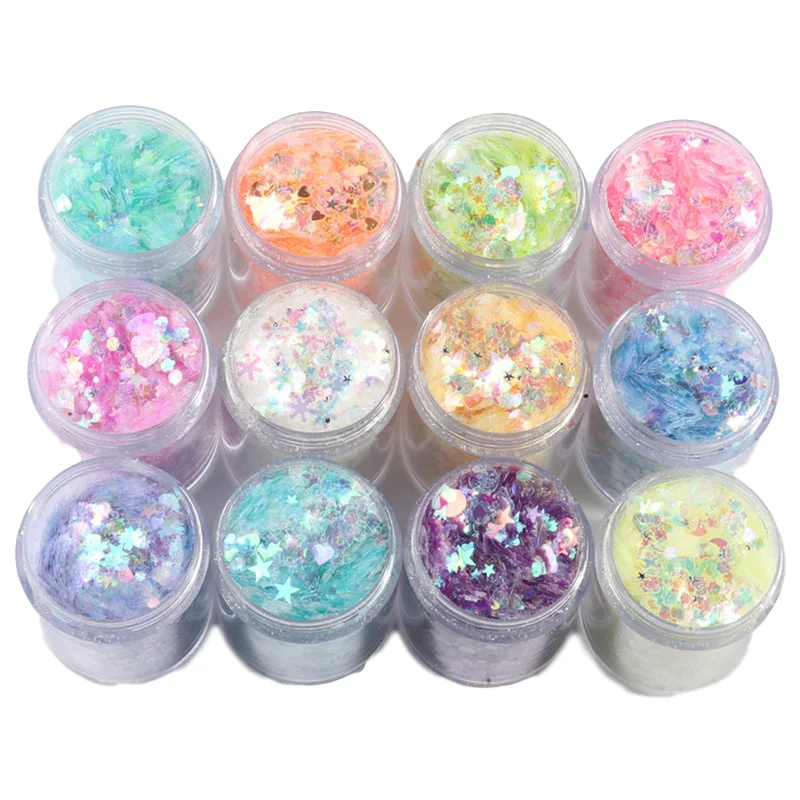 10 г/пакет пайетки для рукоделия блестки конфетти ногтей самостоятельного