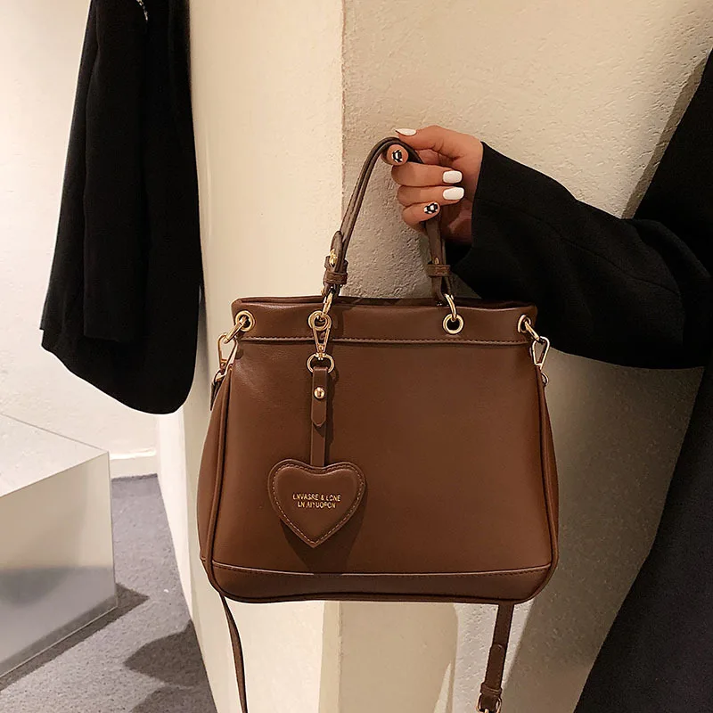 

Emerald Handbags New Trend Simple Handbag Fashion One-Shoulder Messenger Bag Large-Capacity Retro Handbag