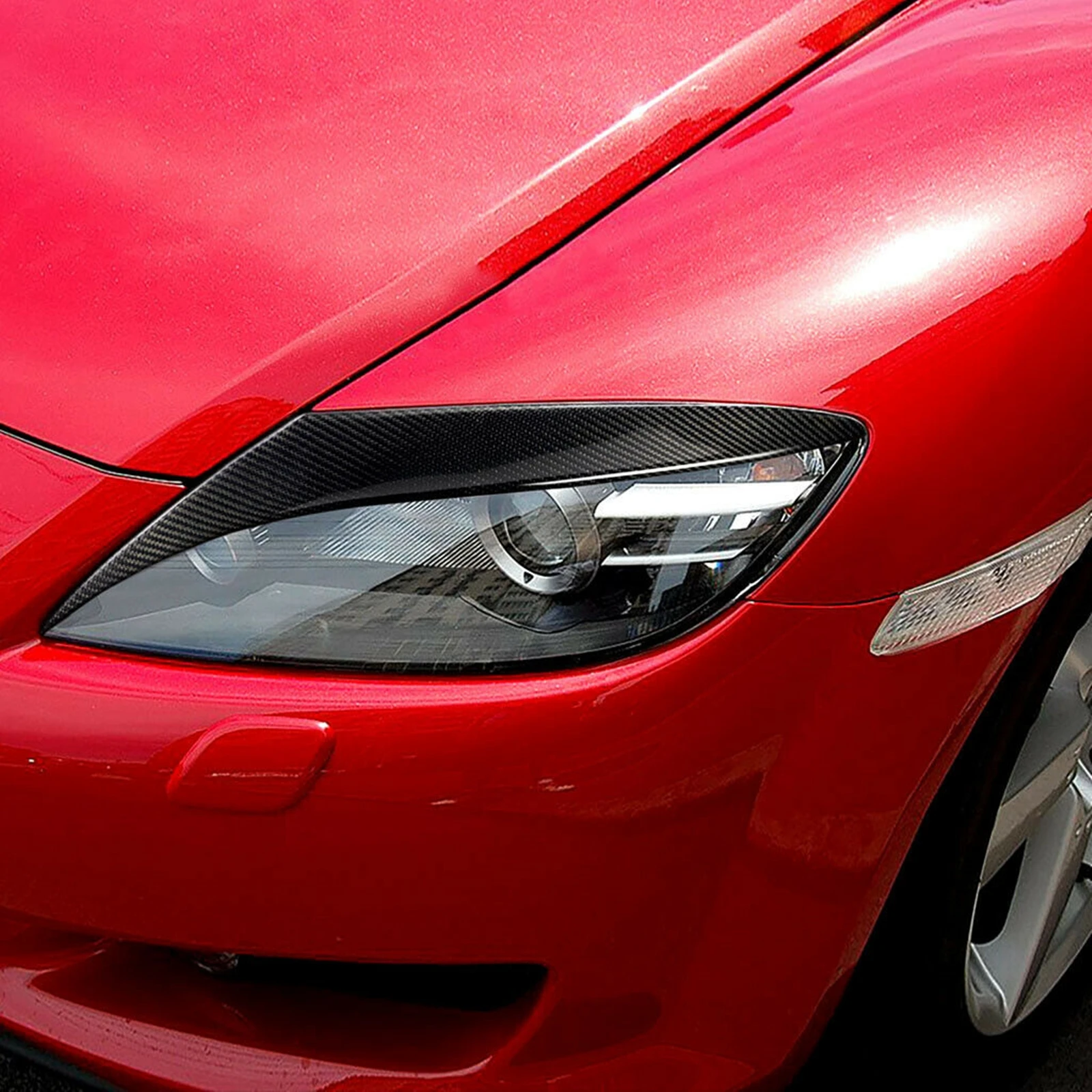 Накладка на фару для Mazda RX8 RX-8 Coupe 2004-2008 крышка переднего фары лампа бровей