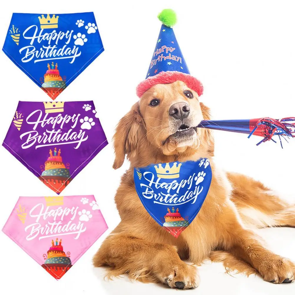 

Dog Bibs Pretty Vibrant Color Fine Workmanship Dogs Cats Bib Scarf for Celebration Pet Triangle Bib Dog Bandana