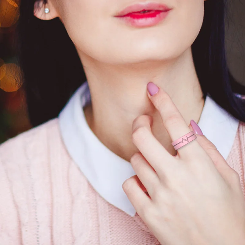 Креативное светящееся Силиконовое кольцо для самозащиты женщин мужчин вечерние