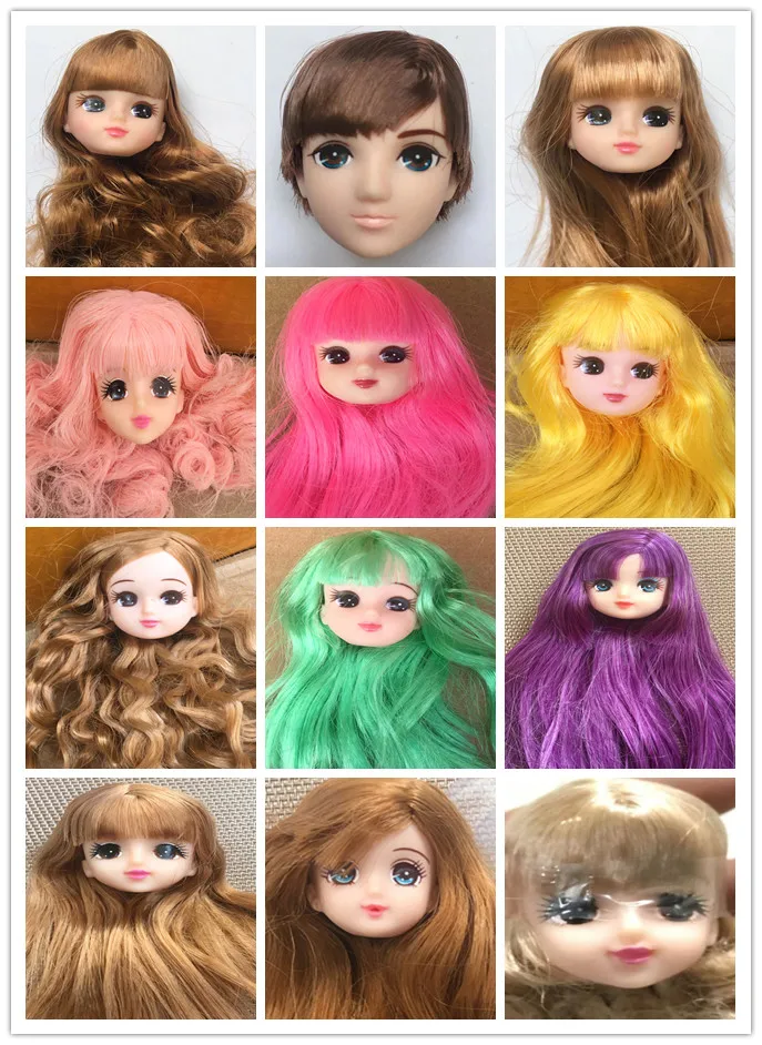 Милая кукла с длинными волосами Licca розовые желтые фиолетовые зеленые волосы