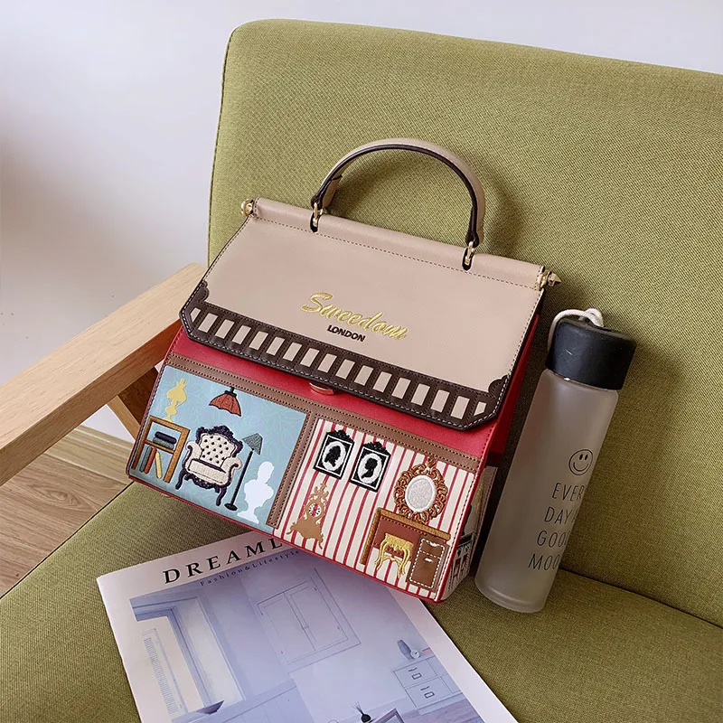 Женская кожаная сумка в стиле пэчворк с вышивкой сумки через плечо мессенджер