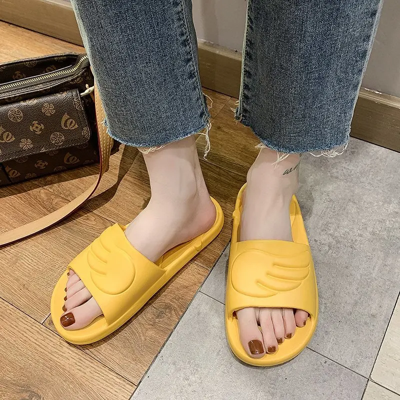

2021 Summer Casual Women's Slippers Solid Color Open Toe Fashion Simple Trend Wild Home Outdoor Women's Slippers