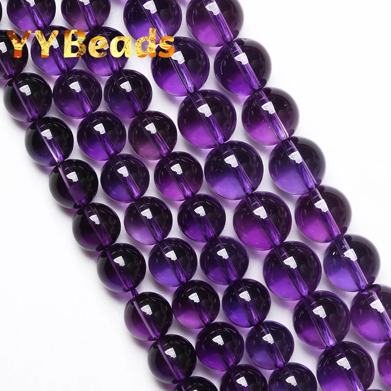

5A Amethysts Natural Purple Quartz Crystals Round Loose pacer Beads For Jewelry Making DIY Bracelets Necklaces 4 6 8 10 12 14mm