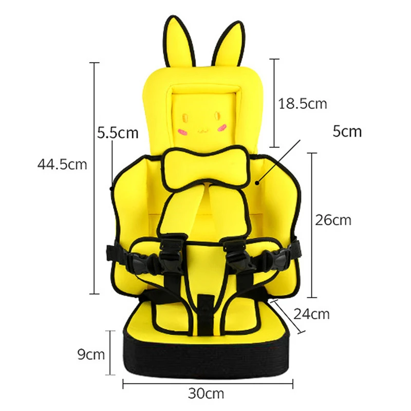 Портативное сиденье для детского стула утолщенная губчатая Подушка с ремнем