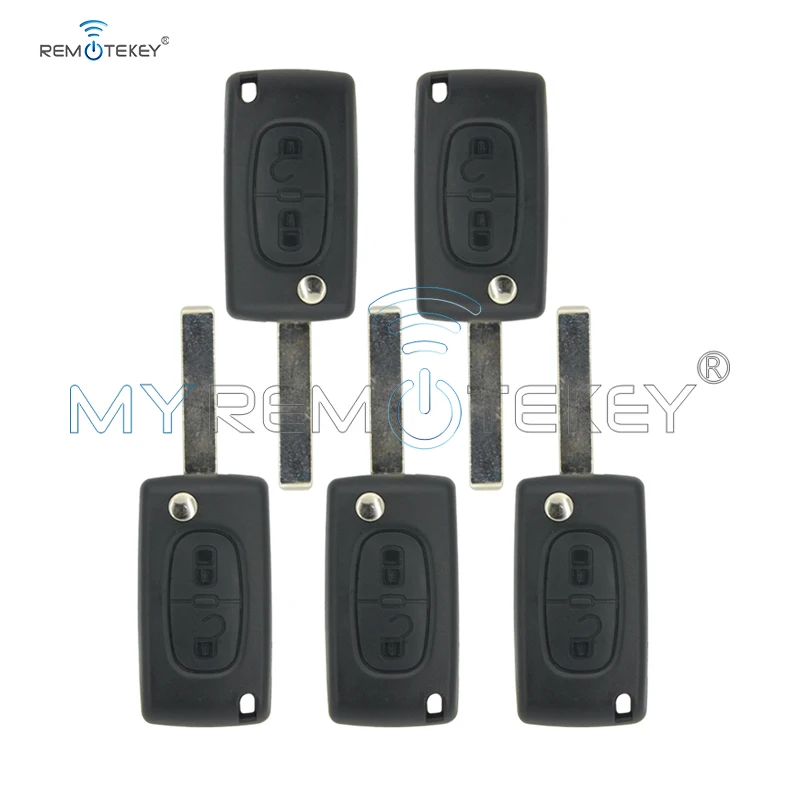 Пульт дистанционного управления Remtekey для Peugeot citroen 5 шт. модель CE0536 207 307 308 2 кнопки