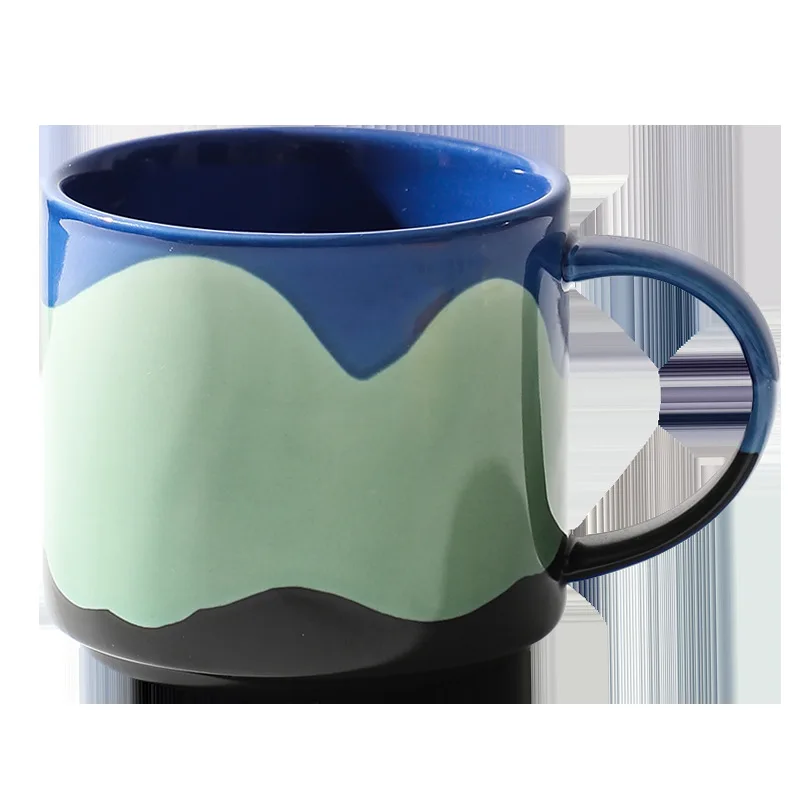 

Creative painted mugs cute ceramic water cups