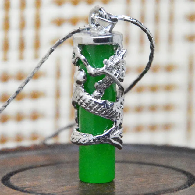 Женская подвеска из серебра 925 пробы с нефритом|Подвески| |