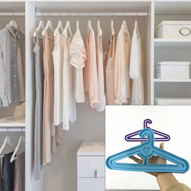 

C7AF DIY Crafts Clothing Suit Hanger Epoxy Resin Mold Clothes Stand Silicone Mould