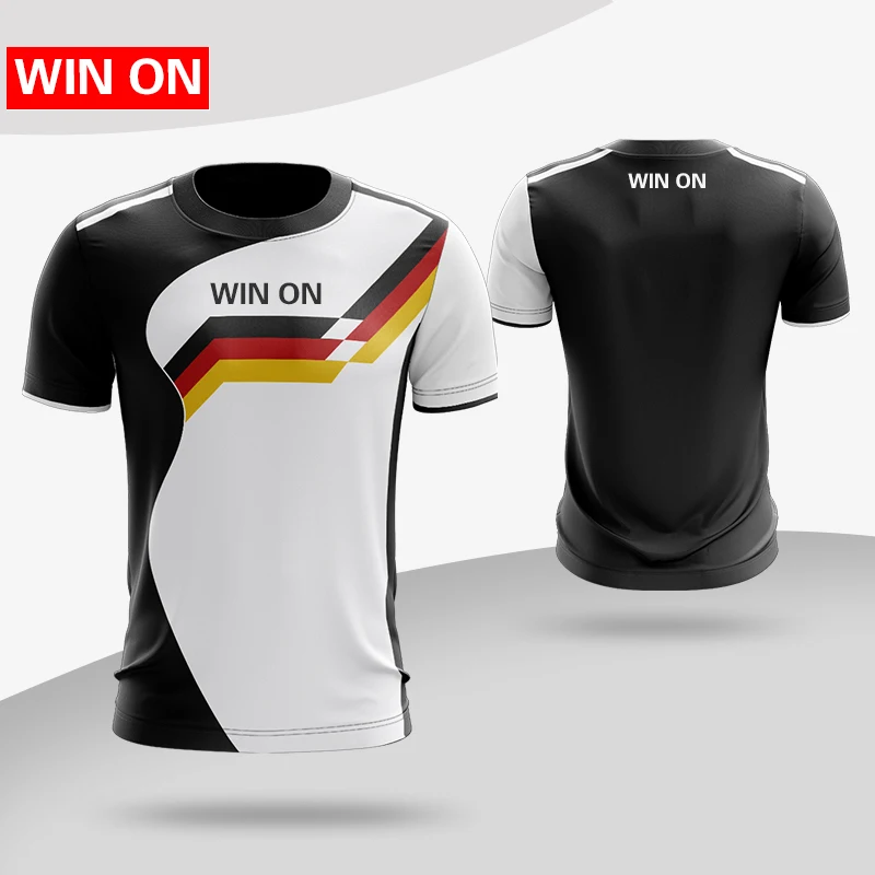 

WIN ON Men/Women Sportswear Quick Dry Breathable Badminton Shirt, Table Tennis Team Game Training Exercise Fitness Sport T-Shirt